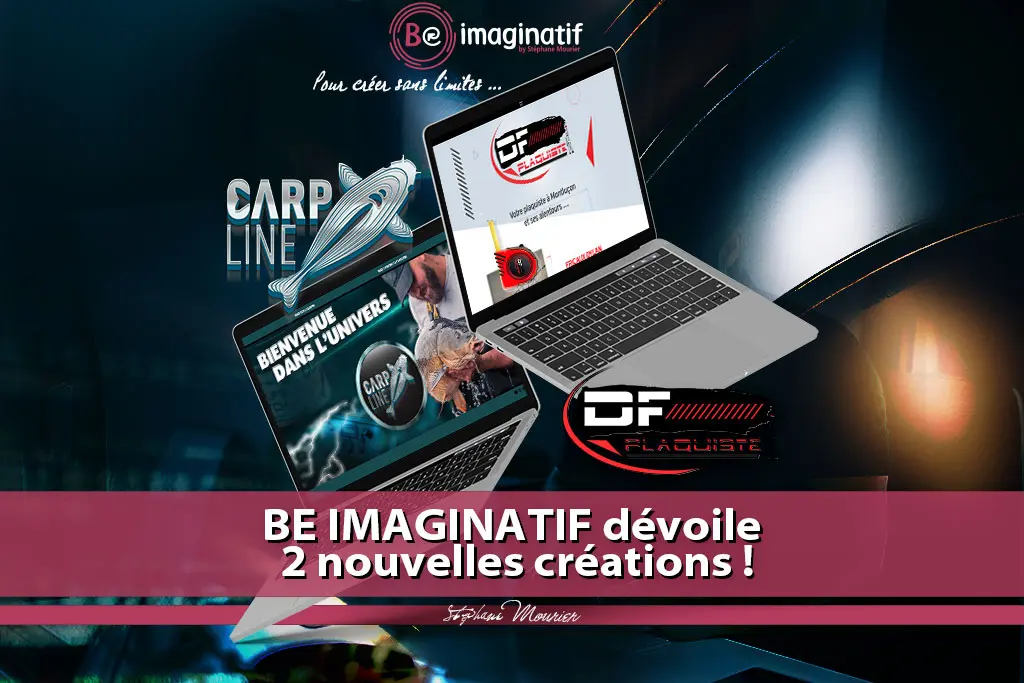BE IMAGINATIF dévoile 2 nouvelles créations ! Carpline.fr et Dfplaquiste.fr
